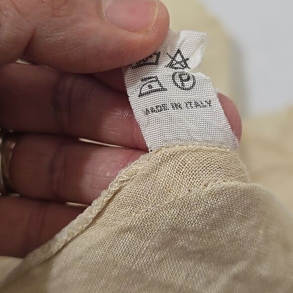 BULGARA Vintage LINEN 100% LINEN,  LAGENLOOK Women's Skirt  38, XS - Picture 9 of 9